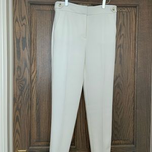 Veronica Beard High Waisted White Pant